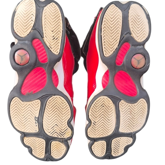 Jordan Red and Black Sneakers Striking Two-Tone Design - Picture 3 of 8